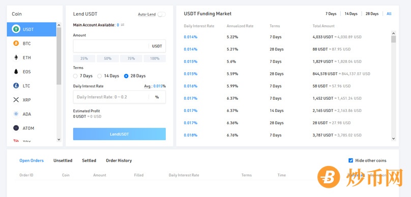 Earn interest lending your cryptocurrency