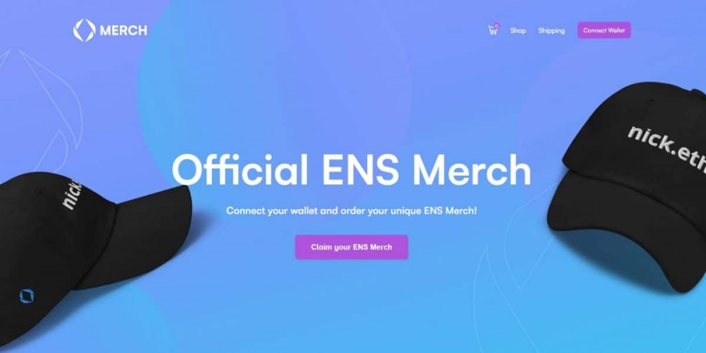 ENS 商品商店刚刚推出，为所有 web3 爱好者销售官方 ENS 商品