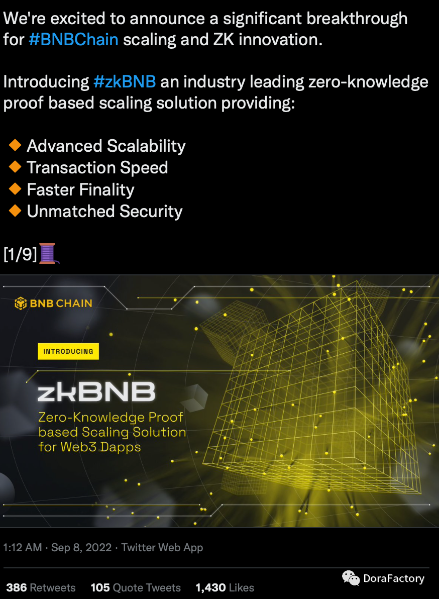 推动BNBChain 实现规模化的zkBNB特点和用例