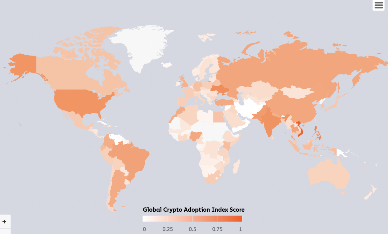 Chainalysis 2022年报告：越南加密采用率居榜首，中国重返前十