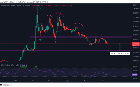 这个AI 竞争币可能在不久的将来再下跌33％